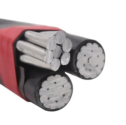 0.6/1kv Baixa Tensão Médio Voltagem Espaçador Sobrecarregado Linha Isolada Alumínio Aerial Bundle Cable ABC Cable