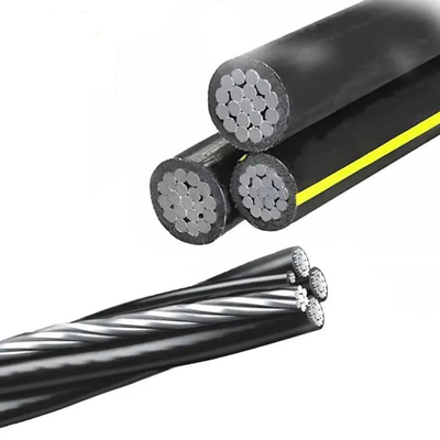 1KV PVC / XLPE / PE Cabos aéreos de transmissão elétrica aéreos isolados