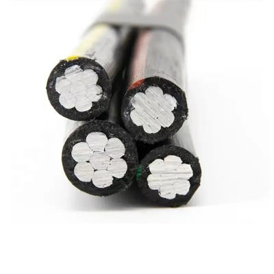 Cabos aéreos com 4 núcleos 16 mm 35 mm 95 mm Cabos aéreos Xlpe Cabos elétricos ABC de alumínio isolado