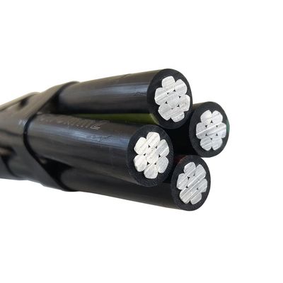 Cable de alumínio LV Abc XLPE PE LDPE PVC isolado duplex duplex triplex quadruplex cabo de serviço 4x70mm2 50mm2