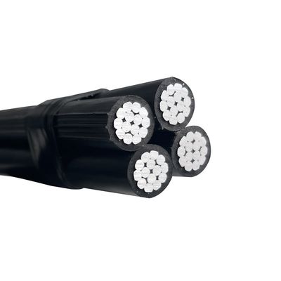 Cabos de alimentação LV aéreos Conductor de alumínio XLPE PE LDPE PVC Cable ABC isolado Duplex Triplex Quadruplex