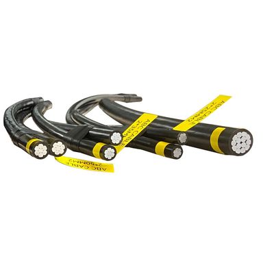 Cabos de alimentação LV aéreos Conductor de alumínio XLPE PE LDPE PVC Cable ABC isolado Duplex Triplex Quadruplex