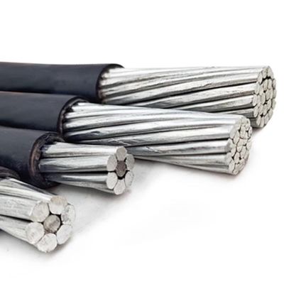 Cabos aéreos de linha elétrica isolados e conductores revestidos Cabos de baixa tensão LV para serviços públicos e indústrias