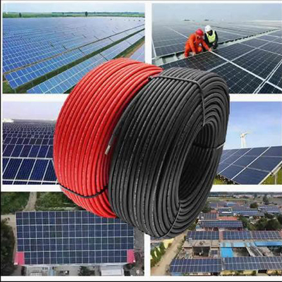 Cabo fotovoltaico XLPE 4mm2 a 16mm2, condutor de cobre, para estações solares