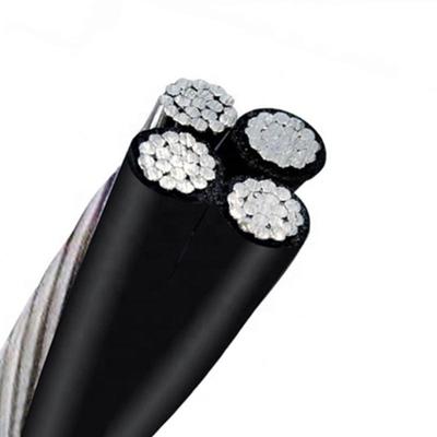 Cabos de condução de alumínio abc XLPE PE LDPE PVC isolado duplex duplex triplex quadruplex cabos de serviço 4x70mm2 50mm2