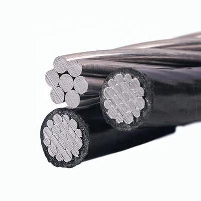 Cabos de condução de alumínio abc XLPE PE LDPE PVC isolado duplex duplex triplex quadruplex cabos de serviço 4x70mm2 50mm2