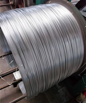 Arame de aço revestido de alumínio (2,6 mm ∼4,0 mm) para ACSR/AW, construção de cabos OPGW e linhas aéreas de energia