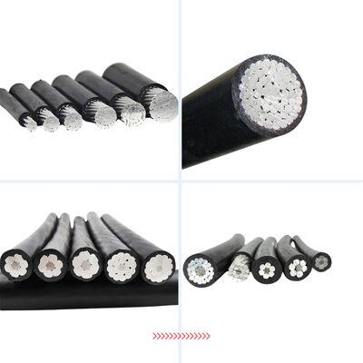 Utilização de sobrecarga 0,6/1kV ABC-Aerial Bundled Cable Alumínio XLPE Isolado Utilização Industrial de Mineração IP68 16mm 25mm 50mm