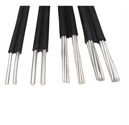 Cabos de baixa tensão isolados de cobre XLPE de dois núcleos IP67 de 0,6/1kV para uso aéreo e subterrâneo