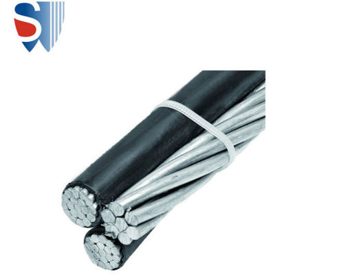 XLPE isolou a distribuição de alumínio triplex de Cable For Overhead do condutor da gota 1/0AWG do serviço do quadraplex