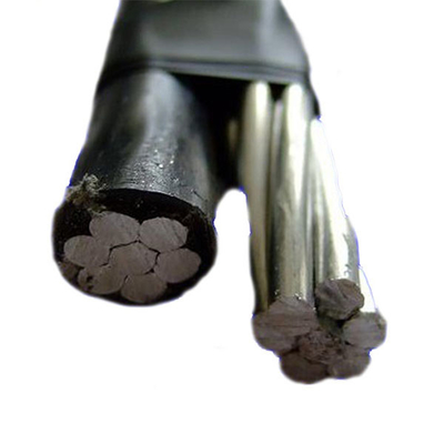 Maestro de alumínio Xlpe Insulated Cable 1*6awg+6awg do fio frente e verso do fio de gota do cabo