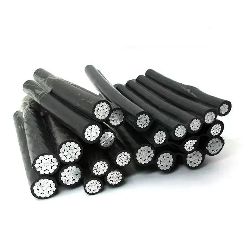 Cabos aéreos com 4 núcleos 16 mm 35 mm 95 mm Cabos aéreos Xlpe Cabos elétricos ABC de alumínio isolado