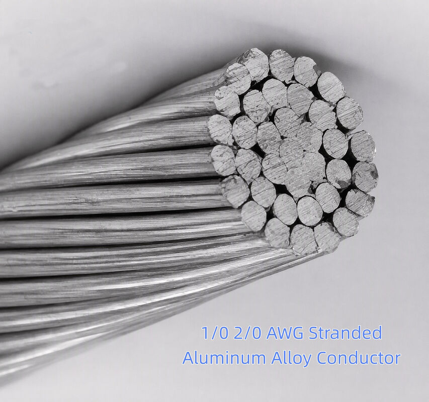1/0 2/0 AWG Stranded Aluminum Alloy Conductor Cable Bare Conductor AAC/ACSR/ABC/AAAC Aluminum Electrical Wire