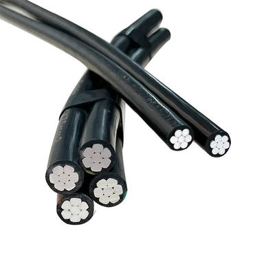 Baixa Tensão 0,6/1kv XLPE/PVC Isolado Aerial Bundle Especificação Multi-Core Wire Overhead ABC Cable