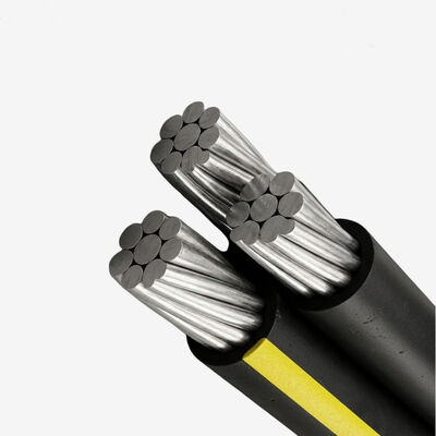 4X50mm2 4X95mm2 Cable de condução de alumínio XLPE/PVC/PE Cable ABC isolado AAC AAAC 0.6/1kv Standard Aerial Bundled Conductor
