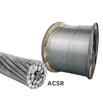 Condutor ACSR Nu Trançado IEC 61089 Alumínio Aço Reforçado com Núcleo de Aço Galvanizado para Linhas Aéreas
