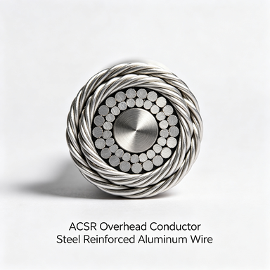 ACSR Aerial Conductor Steel Reinforced Aluminum Wire para linhas de transmissão de energia