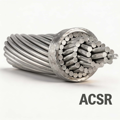 ACSR Condutor nu 1/0 2/0 AWG Condutor de alumínio enrolado Transmissão aérea reforçada de aço IEC 61089 ASTM B232